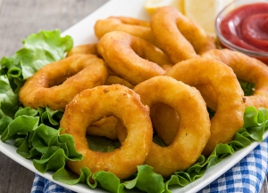 93 Inele calamari pane
