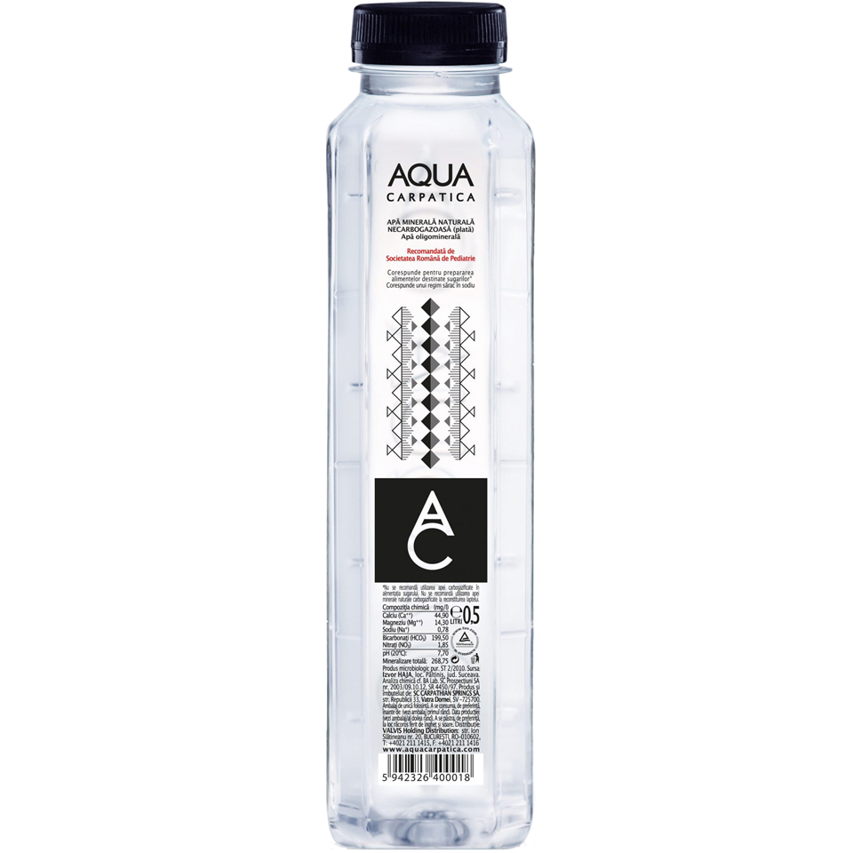 1. Aqua Carpatica plata 500ml